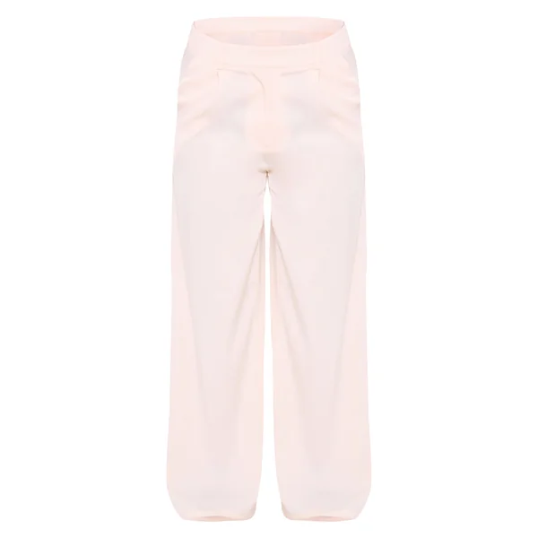 Crème Pantalon Tailleur Droit Haut De Gamme À Pinces