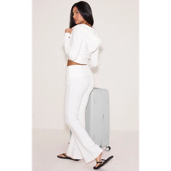 Crème Sweat À Casynthétiqueche Court Zippé Toucher Doux