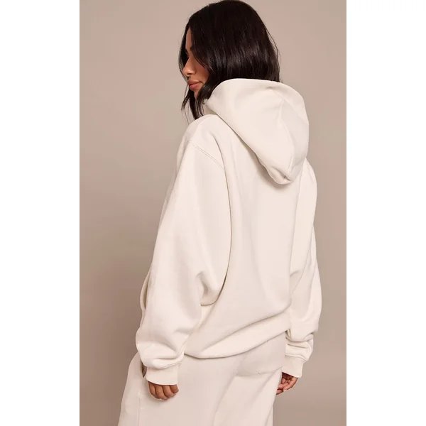 Crème Sweat À Casynthétiqueche Oversize Petite Taille