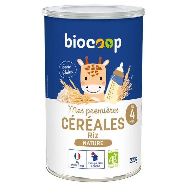 Céréales infantiles riz nature 220g