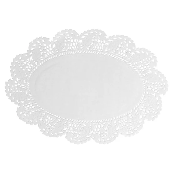 DENTELLE OVALE AJOURÉE 53 G/M2 22x16 CM BLANC PAPIER (250 UNITÉ) - Garcia de Pou