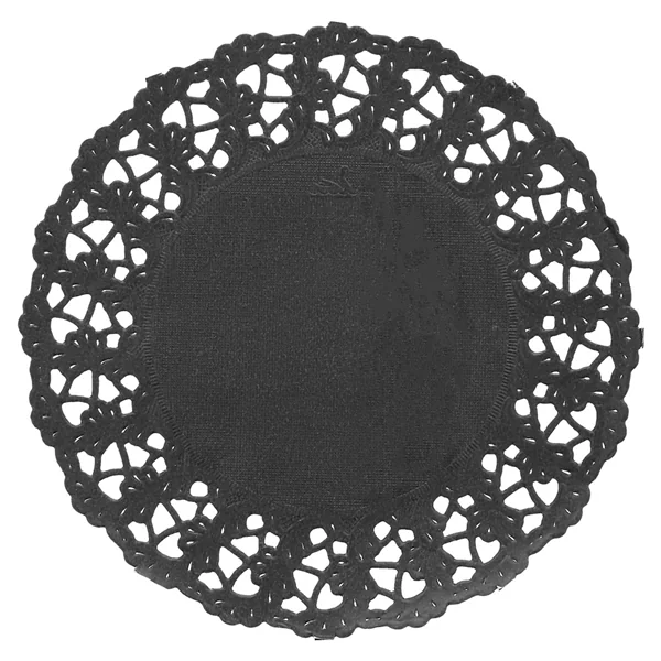 DENTELLES RONDES AJOURÉES 40 G/M2 Ø 11,5 CM NOIR PAPIER (250 UNITÉ) - Garcia de Pou