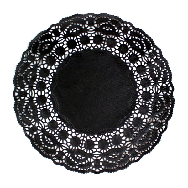 DENTELLES RONDES AJOURÉES 40 G/M2 Ø 19 CM NOIR PAPIER (250 UNITÉ) - Garcia de Pou