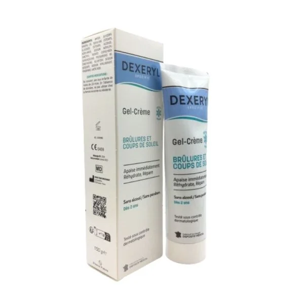 DEXERYL - Gel-crème - Brûlures et coups de soleil - 150 g -