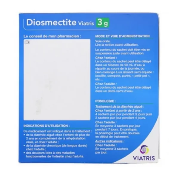 Diosmectite Mylan Viatris 3 g x 18