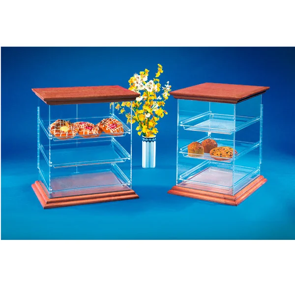 DISPLAY PTISSERIE - COUVERCLE BOIS 36x45x49 CM TRANSPARENT METACRYLATE (1 UNITÉ) - Garcia de Pou