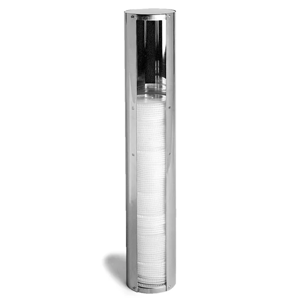 DISTRIBUTEUR COUVERCLES JUSQU"À Ø 10,1 CM 11,2x59 CM CHROME INOX (1 UNITÉ) - Garcia de Pou
