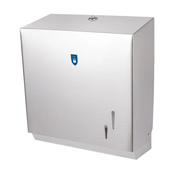 DISTRIBUTEUR POUR ESSUIE-MAINS 26,5x12x30,5 CM ARGENTE ACIER (1 UNITÉ) - Garcia de Pou
