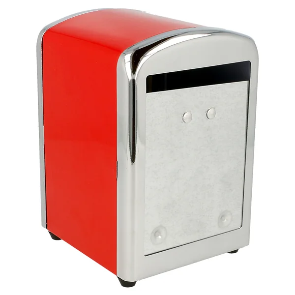 DISTRIBUTEUR SERVIETTES MINI SERVIS 10,5x9,7x14 CM ROUGE INOX (12 UNITÉ) - Garcia de Pou