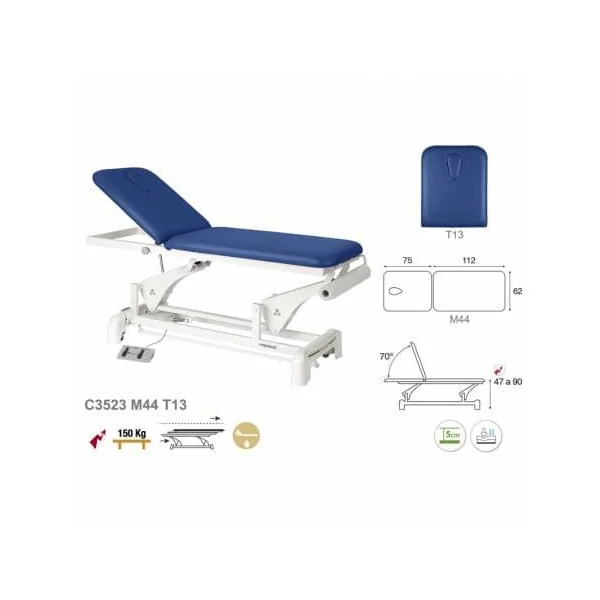 Divan électrique 2 plans Ecopostural C3523 + Tabouret offert