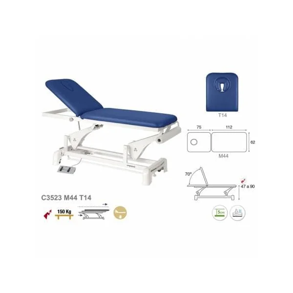 Divan électrique 2 plans Ecopostural C3523 + Tabouret offert