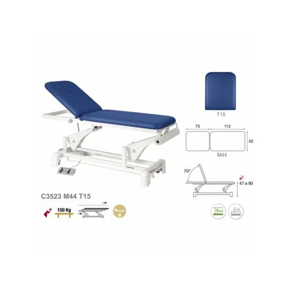 Divan électrique 2 plans Ecopostural C3523 + Tabouret offert