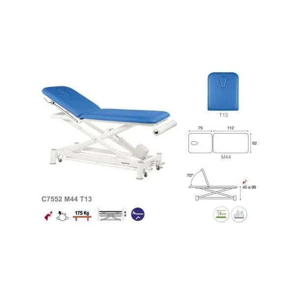 Divan électrique 2 plans Ecopostural C7552 + Tabouret offert