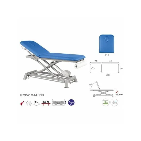 Divan électrique 2 plans Ecopostural C7952 + Tabouret offert