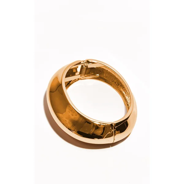 Doré Bracelet Jonc Ovale