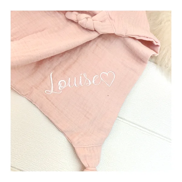 Doudou lange lapin moutarde