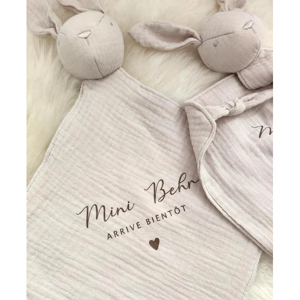 Doudou lapin Annonce grossesse (3 coloris)