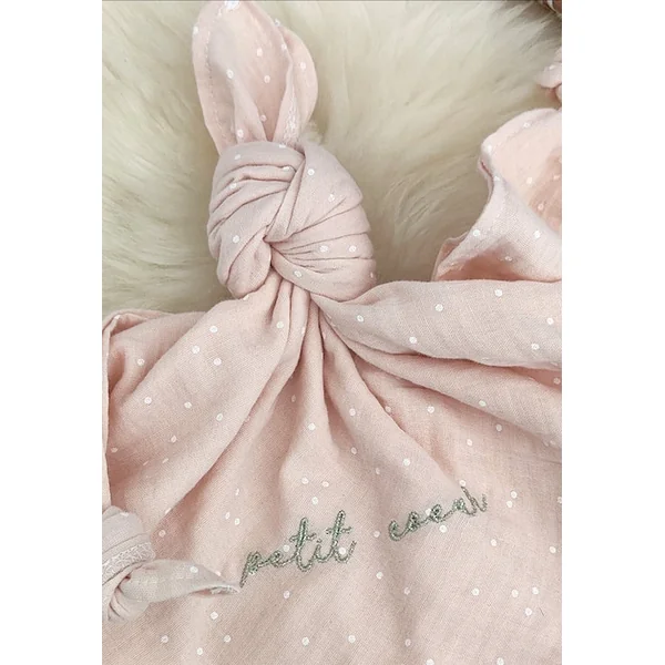Doudou lapin personnalisé (18 tissus au choix)