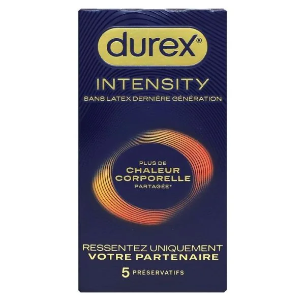 DUREX Intensity 5 préservatifs sans latex dernière génération