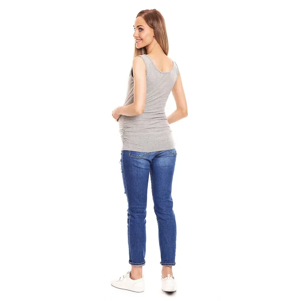 Débardeur de grossesse - Bleu/Gris/Corail - Reste XXL