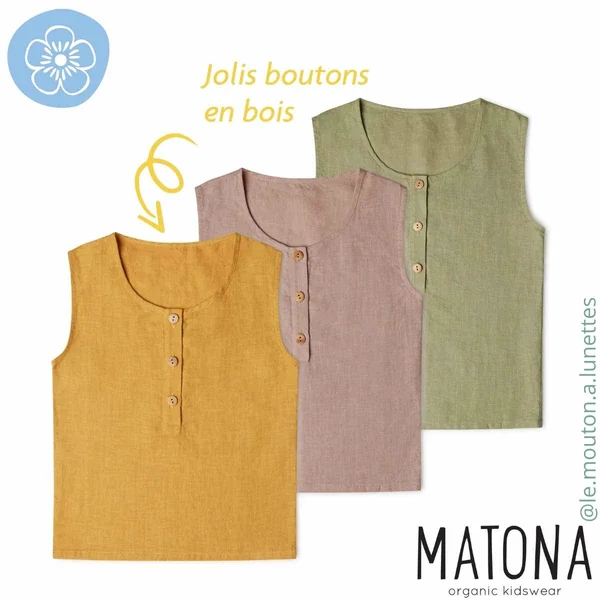 Débardeur en lin enfant - Matona