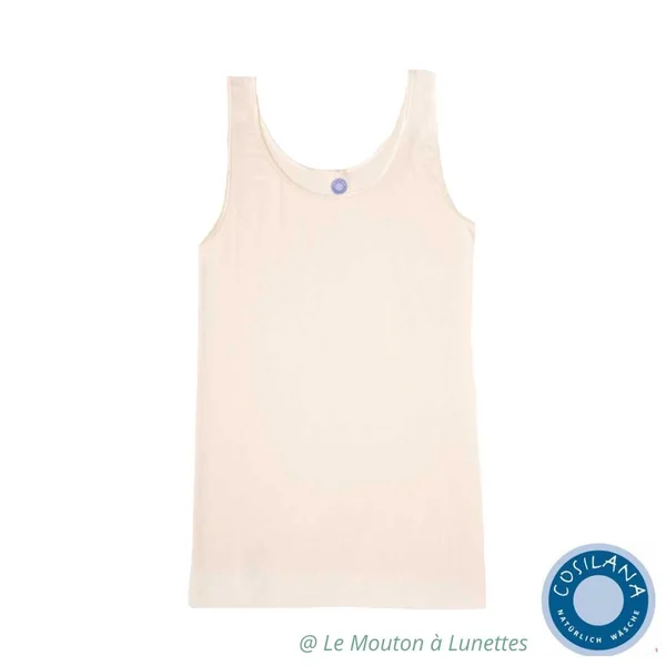 Débardeur femme laine mérinos bio et soie - COSILANA