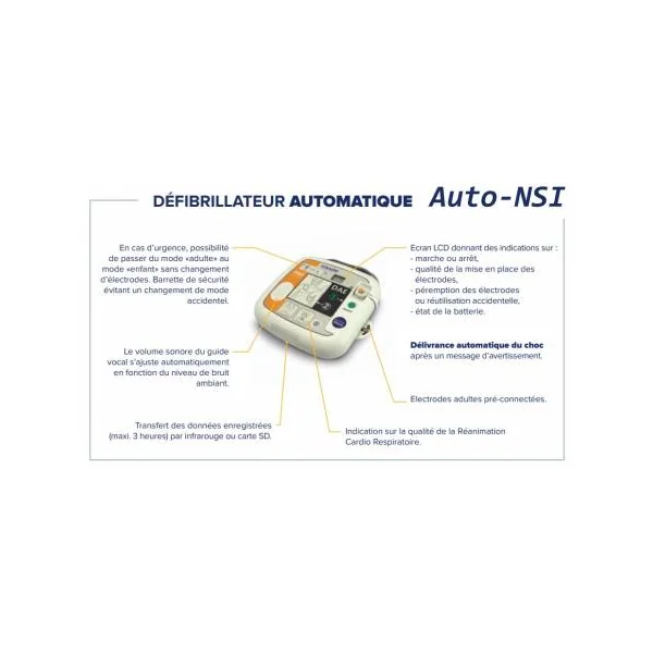 Défibrilateur Auto-NSI Colson - Défibrillateur Automatique