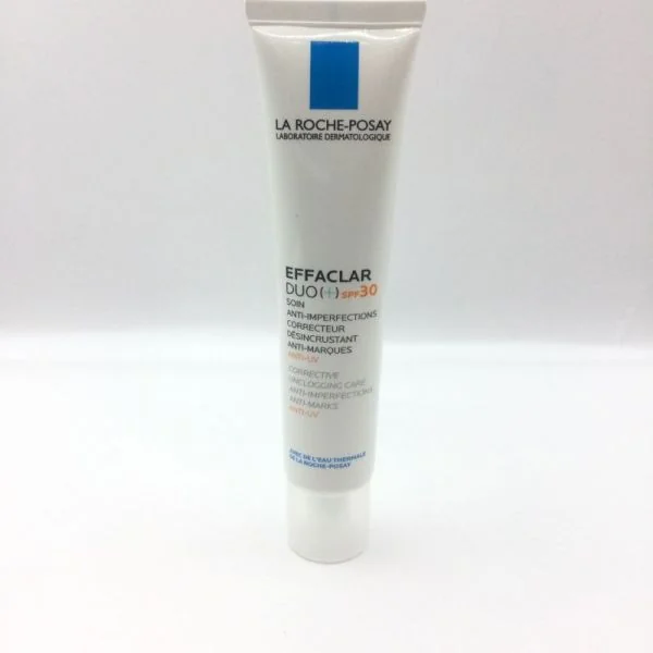 EFFACLAR Duo+ SPF30 40ml - Soin Anti Imperfections Désincrustant, Anti Marques, Anti UV