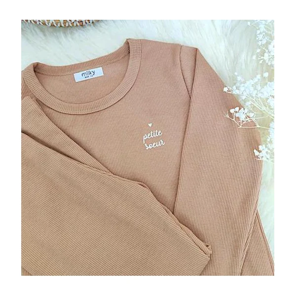 Ensemble coton caramel