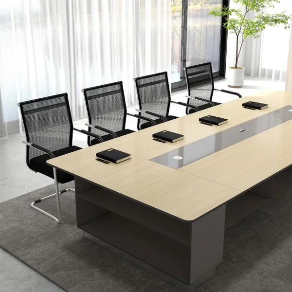 Ensemble de 4 Chaises de Bureau pour Invités Chaise de Conférence avec Base Luge Accoudoirs en Métal Chaise de Réunion Noir