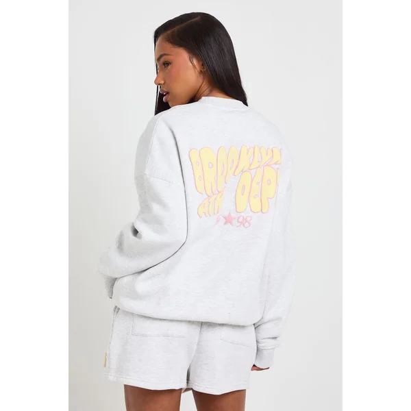 Ensemble Survêtement Sweat Et Short Impression Synthétiqueff Brooklyn Ath Dept