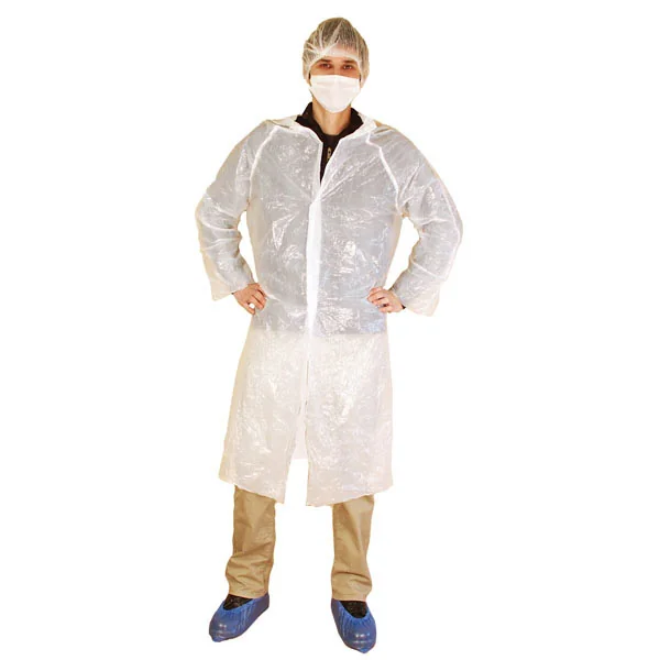 ENSEMBLES VISITEUR ÉCONOMIQUE 20µ 130 CM BLANC LDPE (25 UNITÉ) - Garcia de Pou