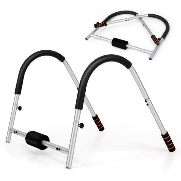 Entraîneur de Fitness AB Machine Abdominale Pliable avec Soutien Rembourré pour Tête/Cou Redressements Assis Noir