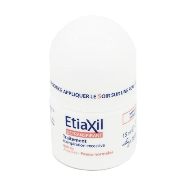 ETIAXIL Détranspirant Traitement Aisselles Peaux Normales - Roll-on/15ml x2 - Sudo Régulateur