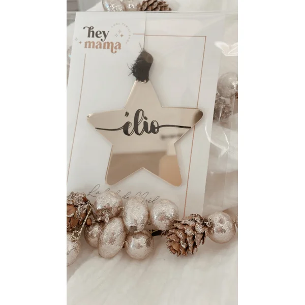 Etoile de Noël personnalisable