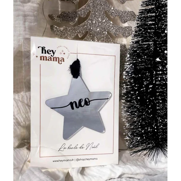 Etoile de Noël personnalisable