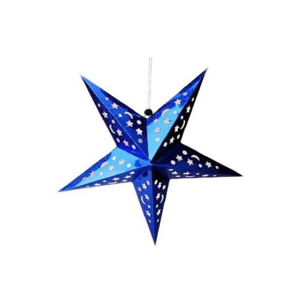 ETOILES À PENDRE Ø 45 CM BLEU PAPIER (10 UNITÉ) - Garcia de Pou