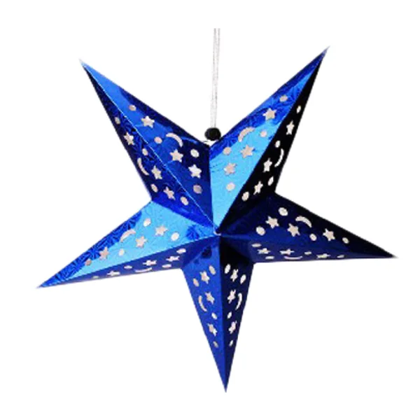 ETOILES À PENDRE Ø 90 CM BLEU PAPIER (10 UNITÉ) - Garcia de Pou