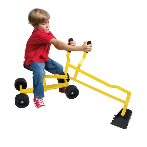 Excavatrice pour Enfants En Métal Avec Pelle Jouet Pelle Pour Enfants à Partir de 3 Ans Jaune