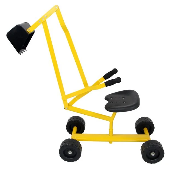 Excavatrice pour Enfants En Métal Avec Pelle Jouet Pelle Pour Enfants à Partir de 3 Ans Jaune