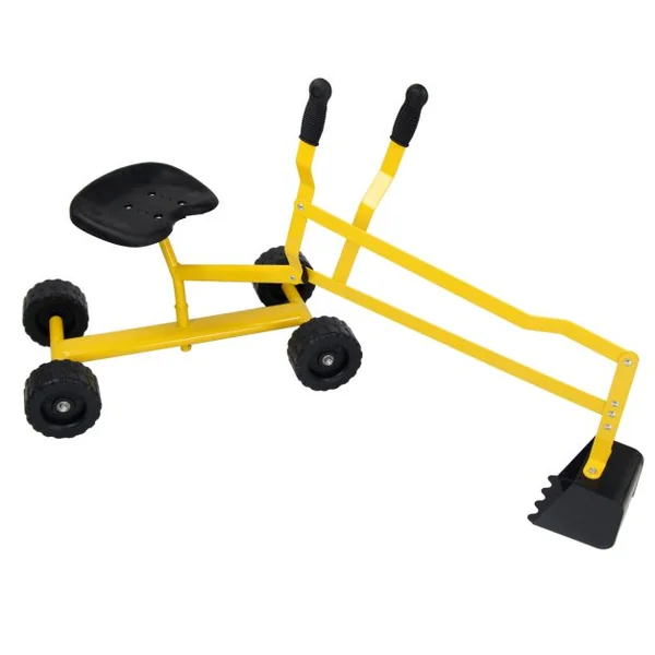 Excavatrice pour Enfants En Métal Avec Pelle Jouet Pelle Pour Enfants à Partir de 3 Ans Jaune
