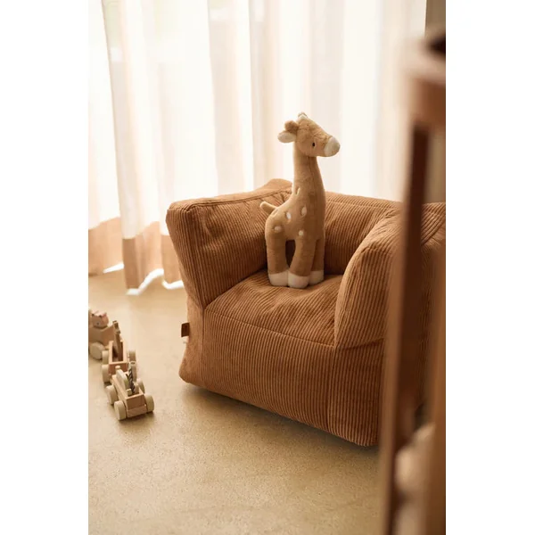 Fauteuil Pouf Enfant Corduroy Caramel