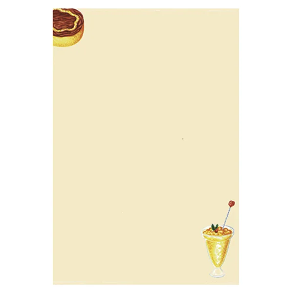 FEUILLES DIN A-4 "DESSERTS" 21x29,7 CM CREME PAPIER (100 UNITÉ) - Garcia de Pou