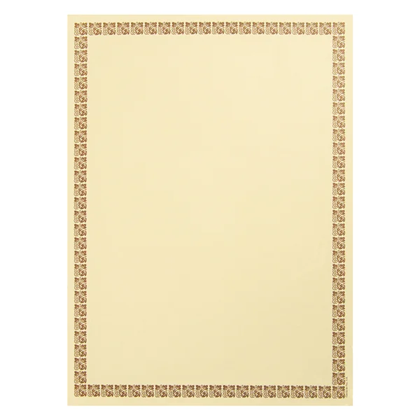 FEUILLES DIN A-4 LISERE MARRON 21x29,7 CM BLANC PAPIER (250 UNITÉS) - Garcia de Pou
