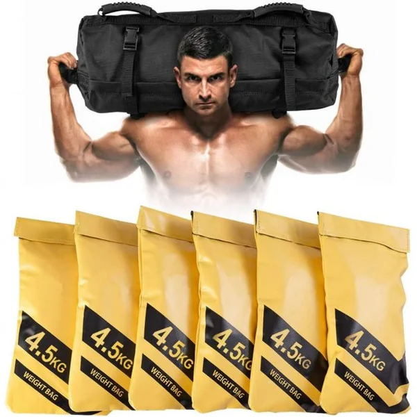 Fitness Sacs de Sable pour l'Entraînement Sac de Poids Lourds Renforcé pour l'Entraînement pour la Musculation Exercise 18 KG