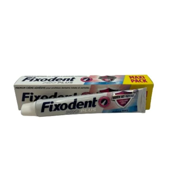FIXODENT Pro Plus Soin Anti Particules 57g - Crème Adhésive pour Prothèses Dentaires