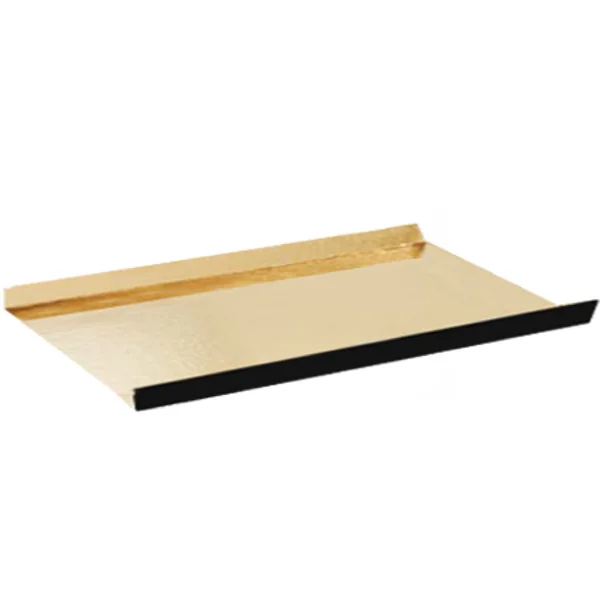 FONDS PLIÉS 380 G/M2 13x4,5+1,5 CM OR/NOIR CARTON (200 UNITÉ) - Garcia de Pou
