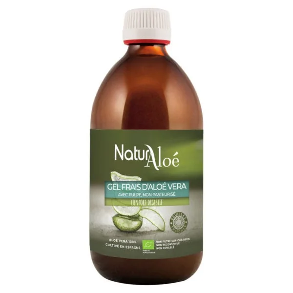Gel frais d'Aloé Vera à boire non pasteurisé - 500ml