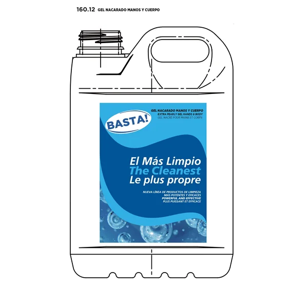 GEL NACRÉ POUR MAINS ET CORPS 5 L 18x13x29 CM (4 UNITÉ) - Garcia de Pou