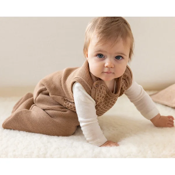 Gigoteuse bébé en tricot de laine mérinos Bio - DISANA
